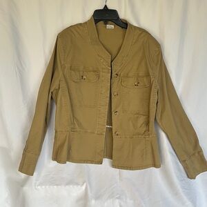 CAbi Women's Utility Jacket in Tan